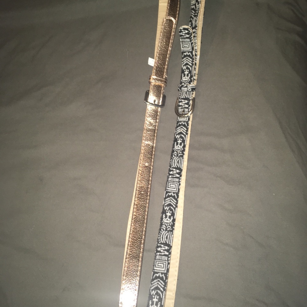 Pair of super skinny Lee belts-New!